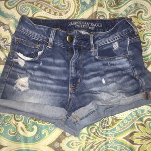American Eagle High-Waisted Shortie Shorts